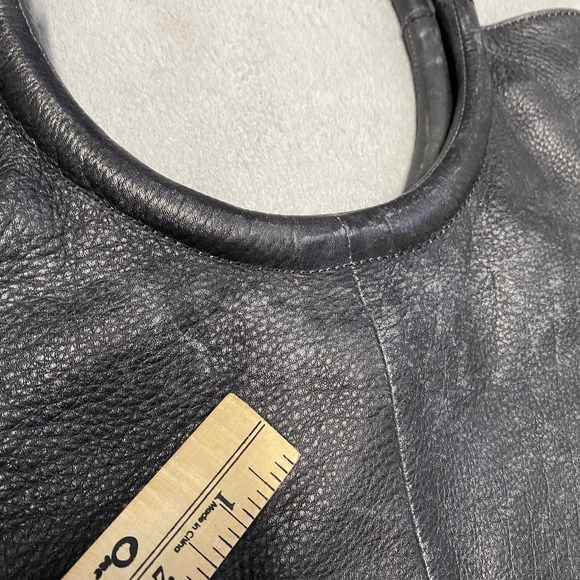 Anthropologie‎ Illona Tote Black Leather Lattice Shoulder Bag Large Read - Picture 10 of 13